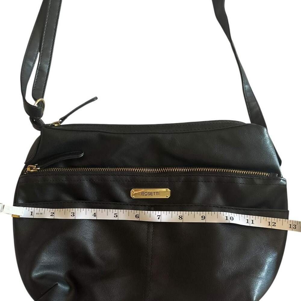 Rosetti Black Faux Leather Crossbody Bag - Picture 6 of 7